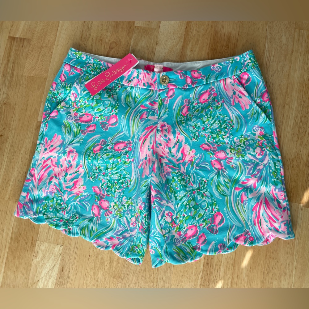 Lilly Pulitzer Darci knit scalloped short size 8